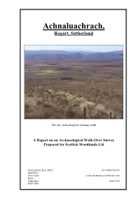 Achnaluachrach, Rogart, Sutherland