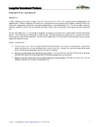 Challenged Funds – Case Study #1