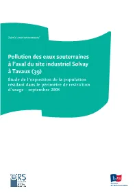 Pollution Des Eaux Souterraines