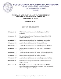 Technical Guidance List of Attachments