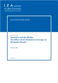 Terrorism and the Media: the Effect of US Television Coverage on Al-Qaeda Attacks