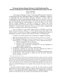 The Senate Alternative Revision (February 12, 2012) Redistricting Plan: a Basis for Evaluating the LATFOR Senate Proposal Released on January 26, 2012