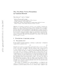 The Two-State Vector Formalism of Qauntum Mechanics: an Updated Review