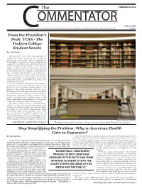 The Yeshiva College Student Senate Stop Simplifying the Problem