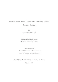 Towards Context Aware Opportunistic Forwarding in Social