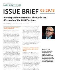 Working Under Constraints: the PJD in the Aftermath of the 2016 Elections