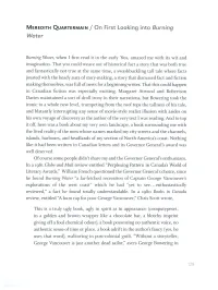 Burning Water, When I First Read It in the Early '8Os, Amazed Me with Its Wit and Imagination