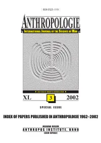 Index of Papers Published in 1962-2002