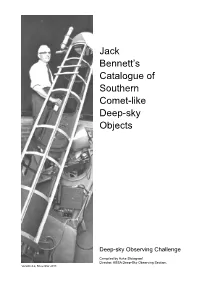 Jack Bennett's Catalogue of Southern Comet-Like Deep-Sky Objects