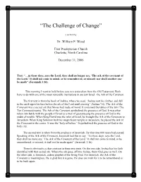 “The Challenge of Change”