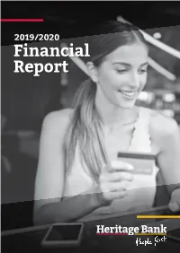 2019/2020 Financial Report Acknowledgement of Country