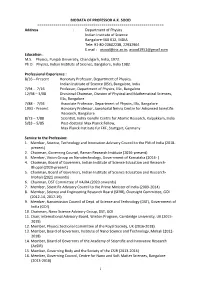 Biodata of Professor Ak Sood