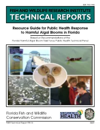 Resource Guide for Public Health Response to Harmful Algal Blooms in Florida