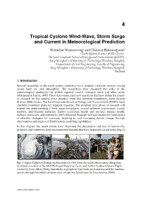 Tropical Cyclone Wind-Wave, Storm Surge and Current in Meteorological Prediction