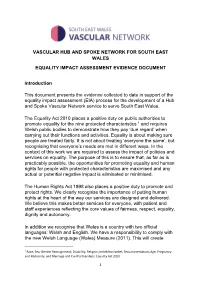 Vascular Hub and Spoke Network for South East Wales