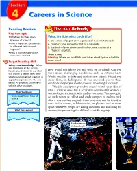 4 Careers in Science