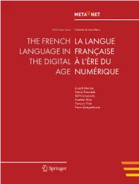 The French Language in the Digital Age