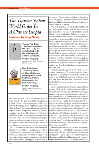 The Tianxia System: World Order in a Chinese Utopia