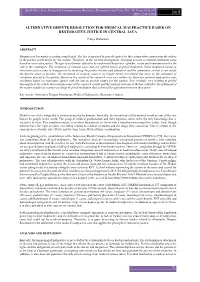 Alternative Dispute Resolution for Medical Malpractice Based on Restorative Justice in Central Java