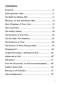 CONTENTS: Foreword