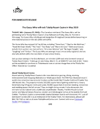 FOR IMMEDIATE RELEASE the Guess Who