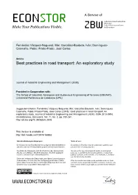 Best Practices in Road Transport: an Exploratory Study