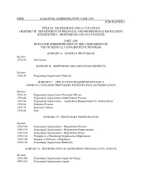DFPR 68 ILLINOIS ADMINISTRATIVE CODE 1290 SUBCHAPTER B