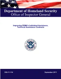 Improving FEMA's Individual Assistance, Technical
