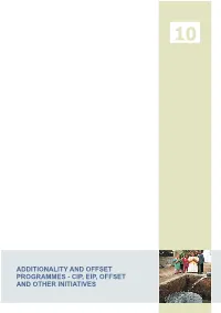 Additionality and Offset Programmes Cip, Eip