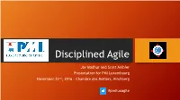 Disciplined Agile