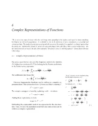 Complex Representations of Functions