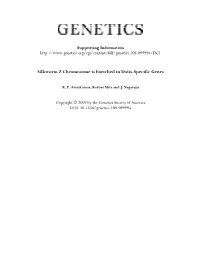 Silkworm Z Chromosome Is Enriched in Testis-Specific Genes