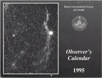 1995 Observer's Calendar
