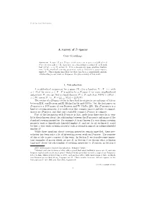 A Survey of D-Spaces