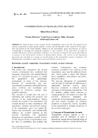 Considerations on Transatlantic Security