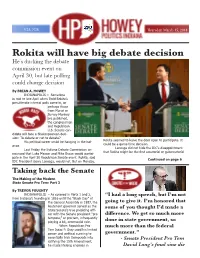 Rokita Will Have Big Debate Decision He’S Ducking the Debate Commission Event on April 30, but Late Polling Could Change Decision by BRIAN A