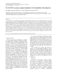 The 18S Rdna Sequences Support Polyphyly of the Hypsibiidae (Eutardigrada)