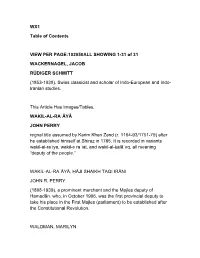 WX1 Table of Contents VIEW PER PAGE:102050ALL SHOWING 1-31