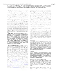 An Overview of Morphological and Compositional Investigation of Melas Chasma of Valles Marineris