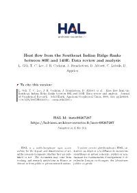 Heat Flow from the Southeast Indian Ridge Flanks Between 80°E and 140°E: Data Review and Analysis L