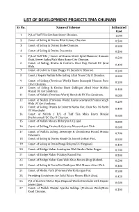 List of Development Projects Tma Chunian