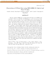 Observations of T-Tauri Stars Using HST-GHRS: II. Optical and Near UV Lines David R