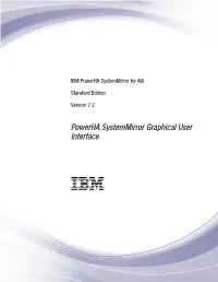 Powerha Systemmirror Graphical User Interface (GUI)