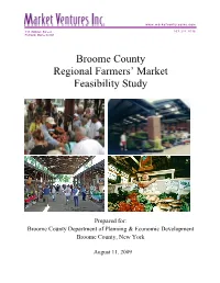 Regional Farmers' Market Feasiblity Study