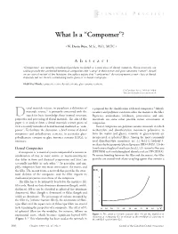What Is a “Compomer”?