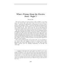 What's Wrong About the Elective Share
