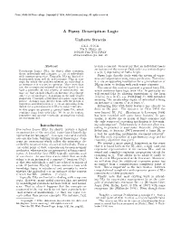 A Fuzzy Description Logic