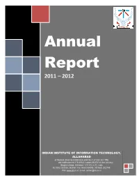 Annual Report of the Year 2011-2012 for Submission Before the Hon’Ble Parliament Through the Govt