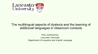 The Language Learning Processes of Students with Specific Learning