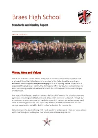 Braes High School Standards and Quality Report